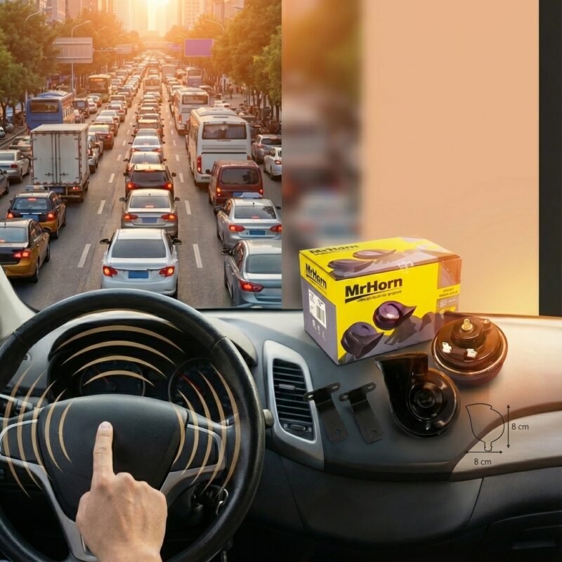 PIC140 PITO CARAC MR-HORN 410HZ/510HZ NEG 80MM 24V 2P X1