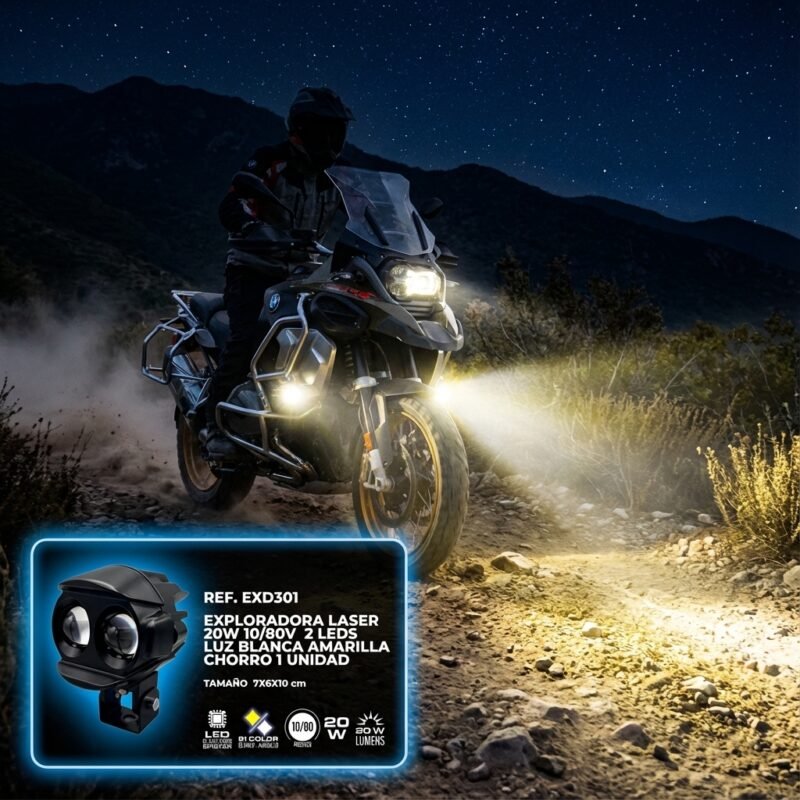 Exploradora Laser LED 20W Bi-Color 10/80V