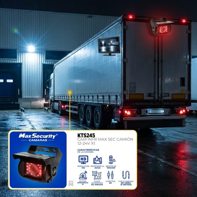 Cámara Reversa Infrarroja HD para Camión 12-24V