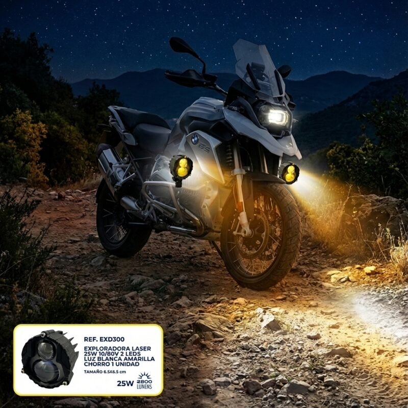 Exploradora Laser LED 25W Bi-Color 10/80V