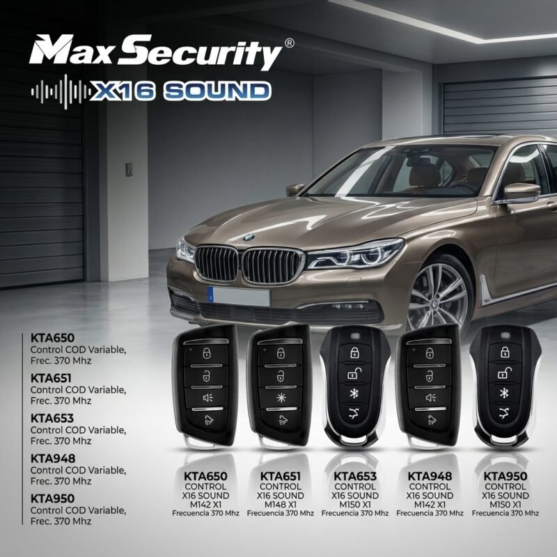 Controles Alarma Max Security X16 Sound