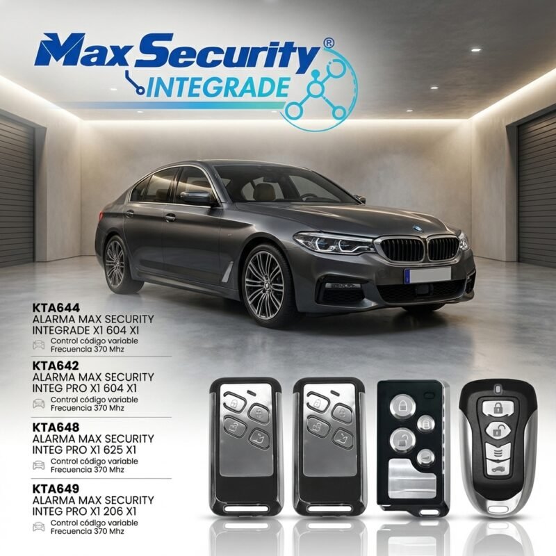 Controles Alarma Max Security Integrade