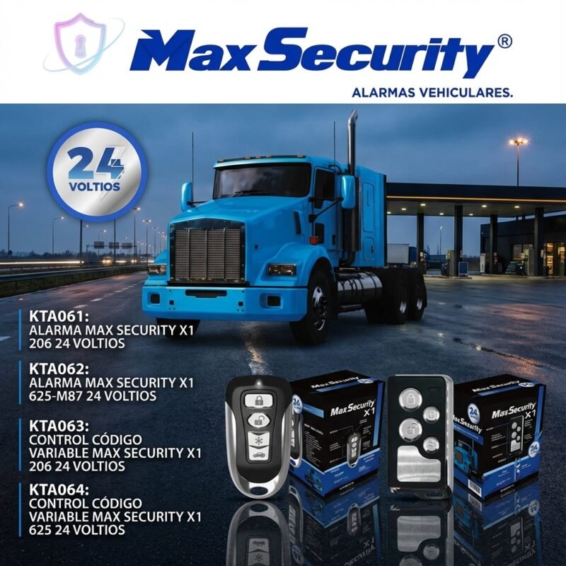 Alarmas y Controles Max Security 24V Camión
