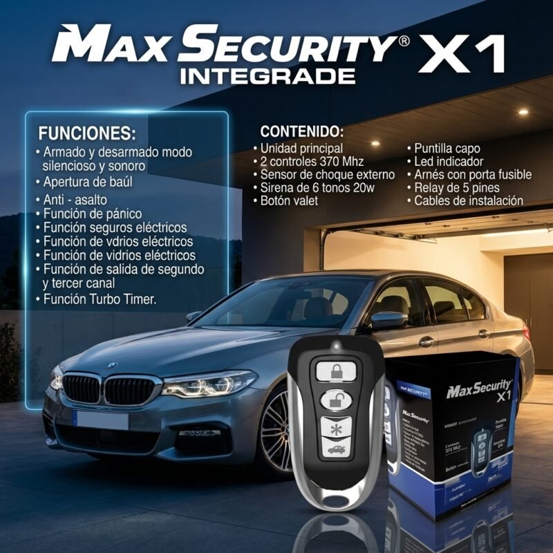 Alarma Max Security X1 Integrade Turbo Timer
